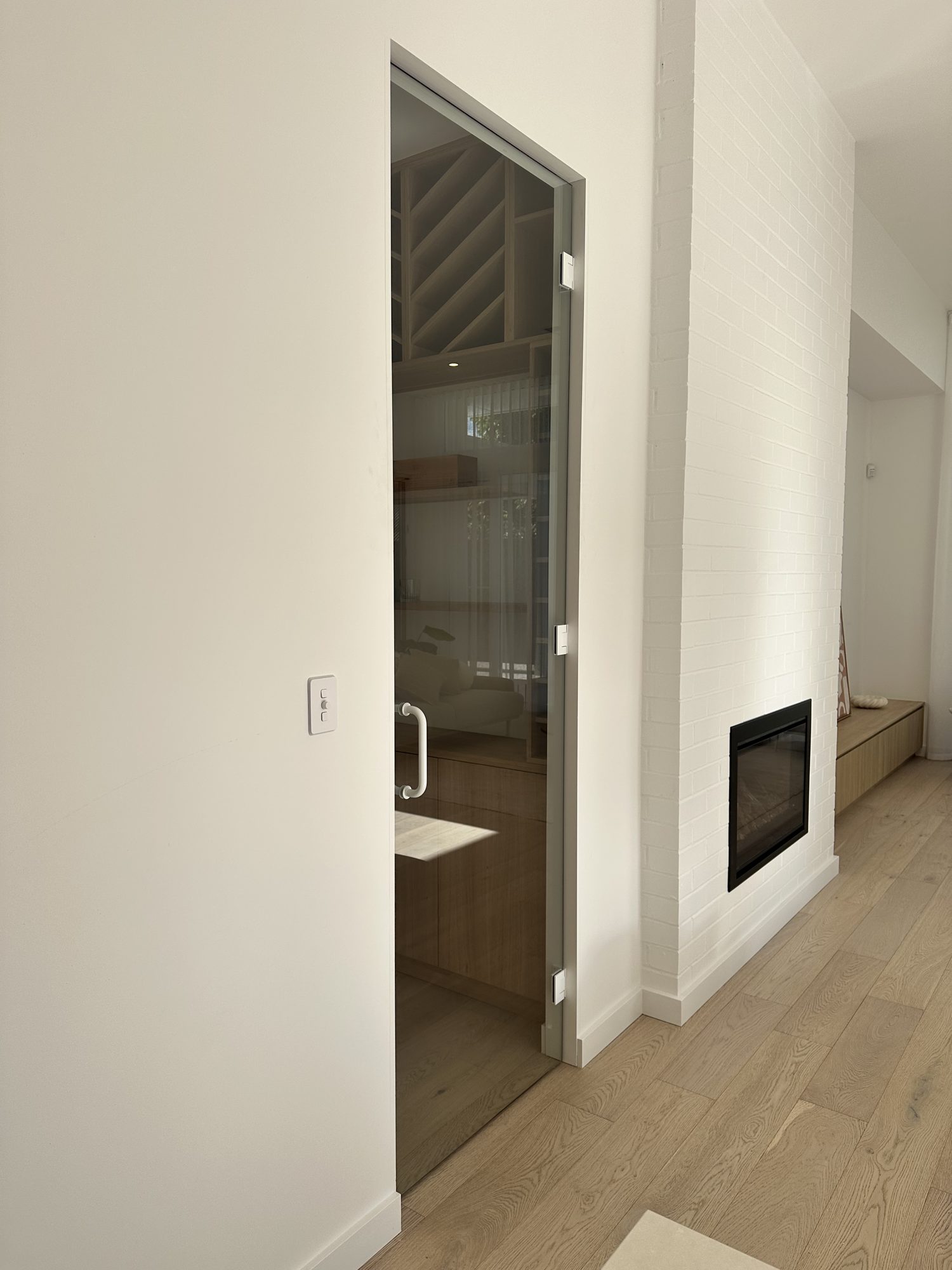 Glass cellar door timber — Adelaide, Unique Glass Solutions