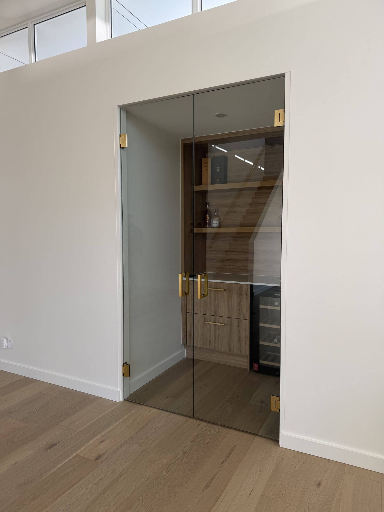 Glass pantry door — Adelaide, Unique Glass Solutions