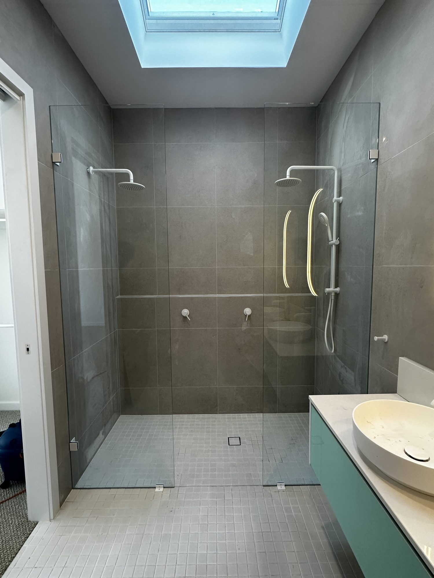 Double shower skylight — Adelaide, Unique Glass Solutions